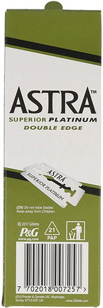 Astra Razor Blade Scheermesjes Mannen - 100st - Double Edge Scheermesjes - Shavette - Voor Gezicht - Safety Razor Blades 6 Astra Razor Blade Scheermesjes Mannen - 100st - Double Edge Scheermesjes - Shavette - Voor Gezicht - Safety Razor Blades - Afbeelding 4