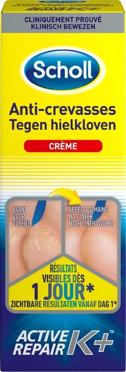 Scholl Klovenzalf - K+ Creme - Voor Hielkloven En Ruwe, Droge Huid 3 Scholl Klovenzalf - K+ Creme - Voor Hielkloven En Ruwe, Droge Huid