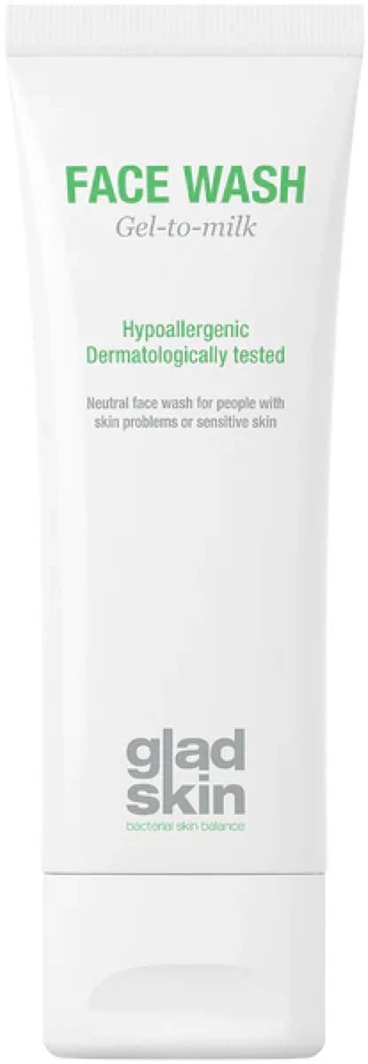 Gladskin Face Wash 75ml - Gevoelige Huid - Milde Gezichtsreiniging - Hydrateert - 100% Zeepvrij 3 Gladskin Face Wash 75ml - Gevoelige Huid - Milde Gezichtsreiniging - Hydrateert - 100% Zeepvrij