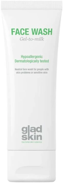 Gladskin Face Wash 75ml - Gevoelige Huid - Milde Gezichtsreiniging - Hydrateert - 100% Zeepvrij 7 Gladskin Face Wash 75ml - Gevoelige Huid - Milde Gezichtsreiniging - Hydrateert - 100% Zeepvrij -Lichaamsverzorging Winkel 416x1200 3