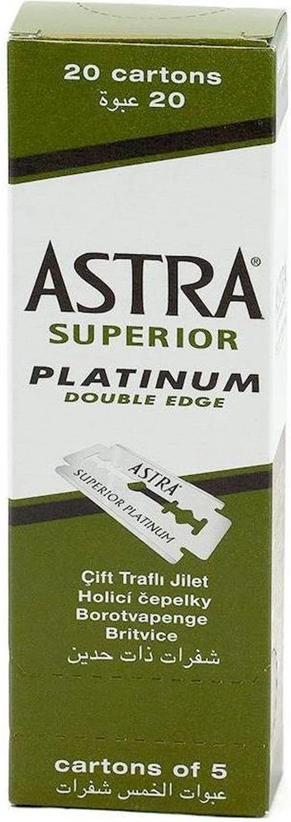 Astra Razor Blade Scheermesjes Mannen - 100st - Double Edge Scheermesjes - Shavette - Voor Gezicht - Safety Razor Blades 3 Astra Razor Blade Scheermesjes Mannen - 100st - Double Edge Scheermesjes - Shavette - Voor Gezicht - Safety Razor Blades