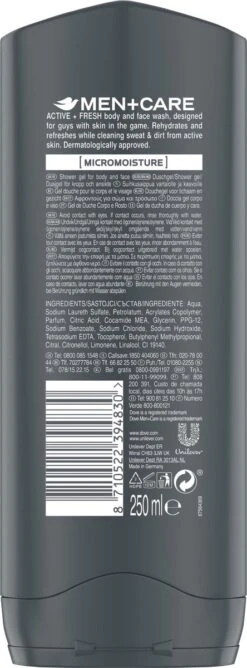 Dove Men+Care Sport Active Fresh - 6 X 250 Ml - Voordeelverpakking 11 Dove Men+Care Sport Active Fresh - 6 X 250 Ml - Voordeelverpakking -Lichaamsverzorging Winkel 444x1200 6