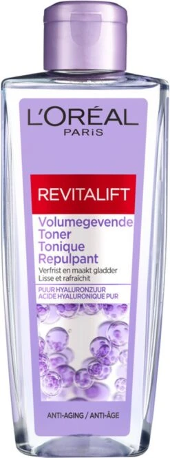L'Oréal Paris Revitalift Volumegevende Toner - Gezichtsreiniger Met Hyaluronzuur - 200 Ml