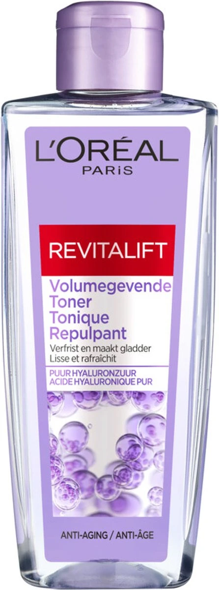 L'Oréal Paris Revitalift Volumegevende Toner - Gezichtsreiniger Met Hyaluronzuur - 200 Ml 3 L'Oréal Paris Revitalift Volumegevende Toner - Gezichtsreiniger Met Hyaluronzuur - 200 Ml