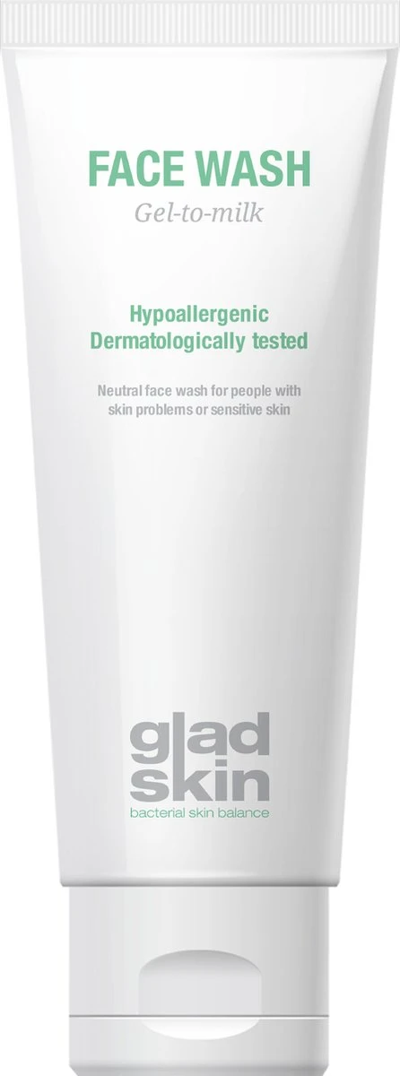Gladskin Face Wash 75ml - Gevoelige Huid - Milde Gezichtsreiniging - Hydrateert - 100% Zeepvrij 4 Gladskin Face Wash 75ml - Gevoelige Huid - Milde Gezichtsreiniging - Hydrateert - 100% Zeepvrij - Afbeelding 2