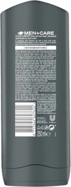 Dove Men Extra Fresh Douchegel - 6 X 250 Ml - Voordeelverpakking -Lichaamsverzorging Winkel 456x1200 12