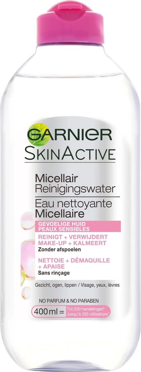 Garnier SkinActive Micellair Reinigingswater Voor De Gevoelige Huid - 3 X 400ml 14 Garnier SkinActive Micellair Reinigingswater Voor De Gevoelige Huid - 3 X 400ml - Afbeelding 12
