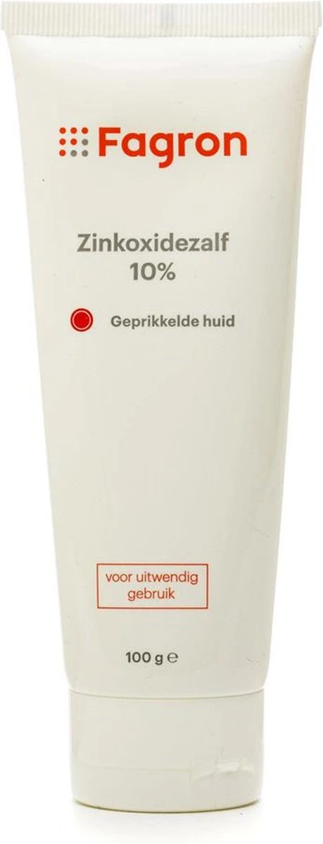 Zinkoxidezalf 10% - 100G Huiduitslag 3 Zinkoxidezalf 10% - 100G Huiduitslag