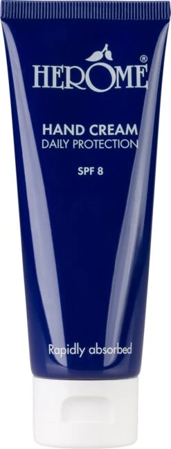 Herome Handcreme - Daily Protection SPF 8 - Voor De Dagelijkse Verzorging, Beschermend En Trekt Snel In - 75ml. -Lichaamsverzorging Winkel 459x1200