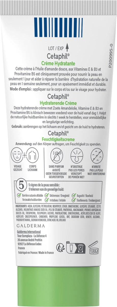 Cetaphil Hydraterende Crème 100gr 7 Cetaphil Hydraterende Crème 100gr - Afbeelding 5