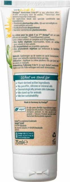 Kneipp Voetcrème 5-in-1 10 Kneipp Voetcrème 5-in-1 -Lichaamsverzorging Winkel 465x1200