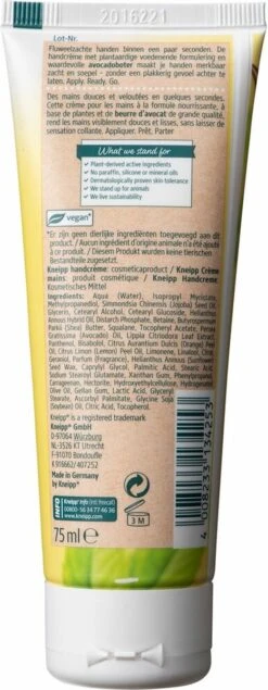 Kneipp Seconde - Handcrème - Citroenverbena Avocadoboter -Lichaamsverzorging Winkel 467x1200