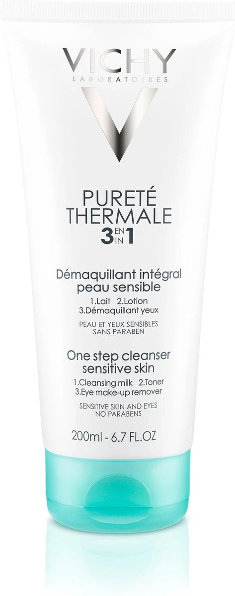 Vichy Pureté Thermale 3-in-1 Reinigingslotion -200ml - Make-up Verwijdering 3 Vichy Pureté Thermale 3-in-1 Reinigingslotion -200ml - Make-up Verwijdering