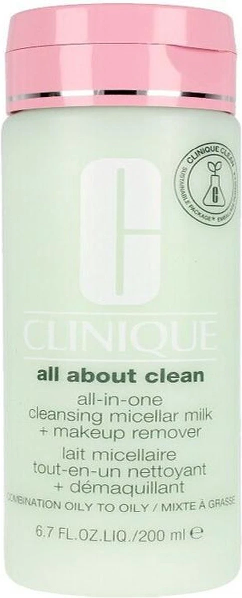 Clinique All About Clean All-In-One Cleansing Micellair Milk + MakeUp Remover Reinigingsmelk - 200 Ml 8 Clinique All About Clean All-In-One Cleansing Micellair Milk + MakeUp Remover Reinigingsmelk - 200 Ml - Afbeelding 6