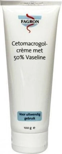 Merkloos Fagron Cetomacrogolcrème Met 50% Vaseline 100GR