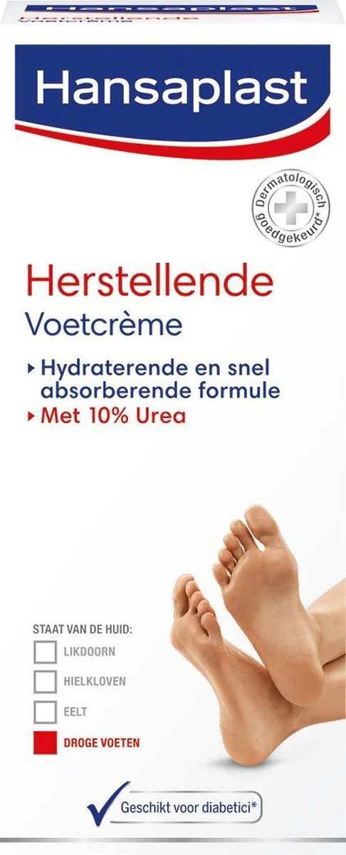 Hansaplast Herstellende Voetcrème - 100 Ml 4 Hansaplast Herstellende Voetcrème - 100 Ml - Afbeelding 2