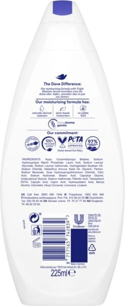Dove Douchegel Deeply Nourishing - 6 X 225 Ml - Voordeelverpakking 22 Dove Douchegel Deeply Nourishing - 6 X 225 Ml - Voordeelverpakking -Lichaamsverzorging Winkel 491x1200 8