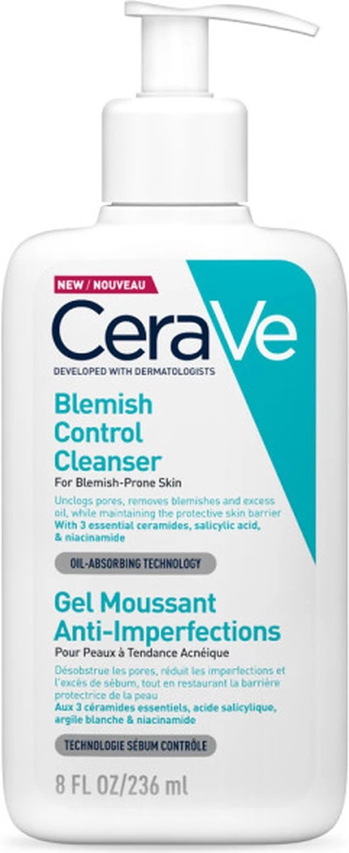 CeraVe Blemish Control Cleanser - 236ml - Gezichtsreiniger Voor Huid Met Neiging Tot Acne 3 CeraVe Blemish Control Cleanser - 236ml - Gezichtsreiniger Voor Huid Met Neiging Tot Acne