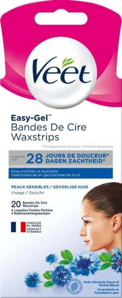 Veet - Easy-Gel Wax - Ontharingsstrips - Gezicht - Gevoelige Huid - 2 X 20 Stuks 15 Veet - Easy-Gel Wax - Ontharingsstrips - Gezicht - Gevoelige Huid - 2 X 20 Stuks -Lichaamsverzorging Winkel 492x1200 4