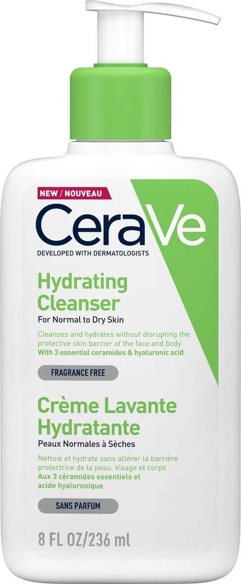 CeraVe - Hydrating Cleanser - Reinigingsmelk - Normale Tot Droge Huid - 236 Ml 3 CeraVe - Hydrating Cleanser - Reinigingsmelk - Normale Tot Droge Huid - 236 Ml