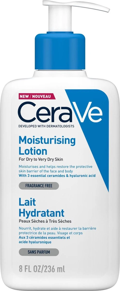 CeraVe - Moisturizing Lotion - Bodylotion - Droge Tot Zeer Droge Huid - 236 Ml 3 CeraVe - Moisturizing Lotion - Bodylotion - Droge Tot Zeer Droge Huid - 236 Ml