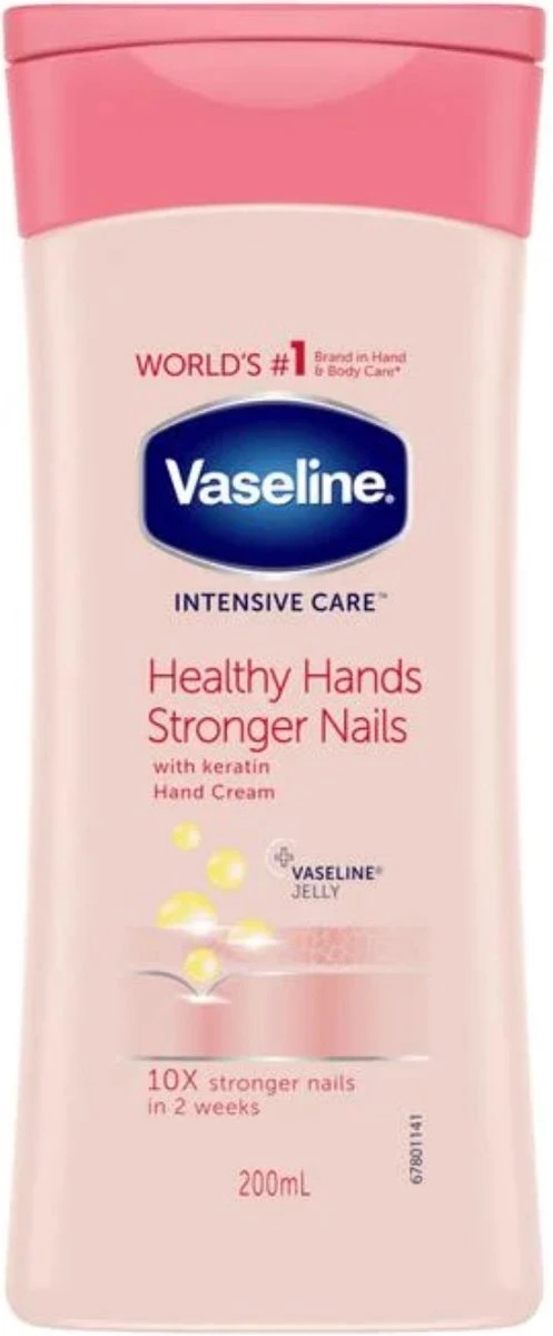 Vaseline® Vaseline Healthy Hands & Stronger Nails - 6 X 200 Ml - Handcrème - Voordeelverpakking 5 Vaseline® Vaseline Healthy Hands & Stronger Nails - 6 X 200 Ml - Handcrème - Voordeelverpakking - Afbeelding 3