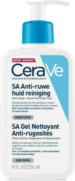CeraVe - SA Smoothing Cleanser - Reinigingsgel - Droge Tot Ruwe Huid - 236 Ml
