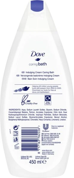 Dove Caring Bath Indulging Cream Badcrème - 6 X 450 Ml - Voordeelverpakking -Lichaamsverzorging Winkel 502x1200 3