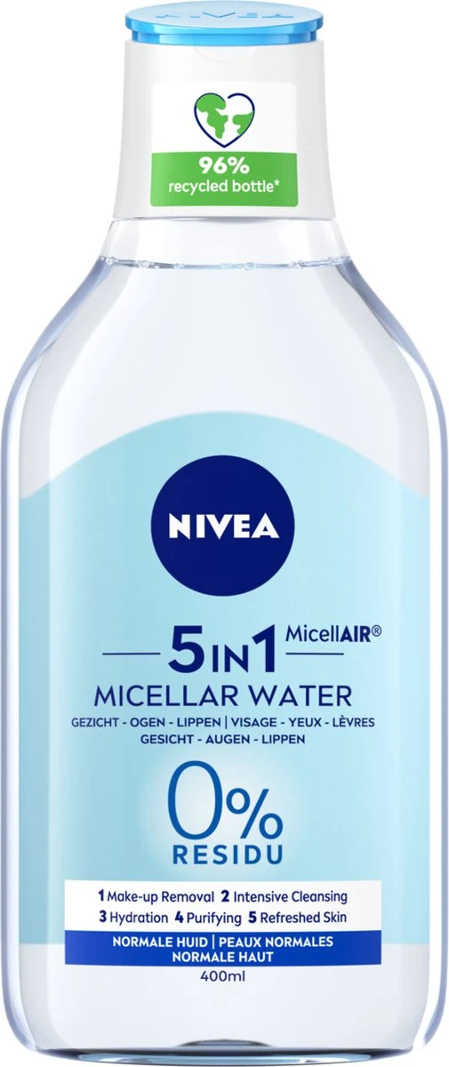 NIVEA Essentials Verfrissend & Verzorgend Micellair Water Normale Huid - 400 Ml 3 NIVEA Essentials Verfrissend & Verzorgend Micellair Water Normale Huid - 400 Ml