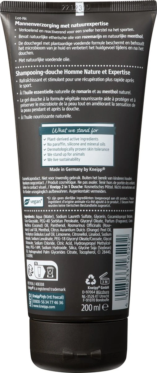 Kneipp Men - Sport - Douche 2-in-1 8 Kneipp Men - Sport - Douche 2-in-1 - Afbeelding 6