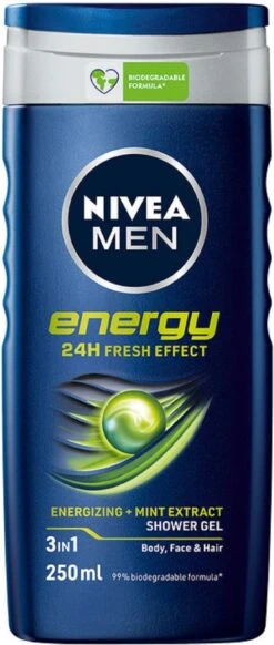 NIVEA MEN Energy - 6x 250 ML - Voordeelverpakking - Douchegel -Lichaamsverzorging Winkel 509x1200 5