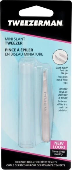 Tweezerman - Mini Slant Tweezer - Klassiek RVS - Pincet -Lichaamsverzorging Winkel 513x1200 6