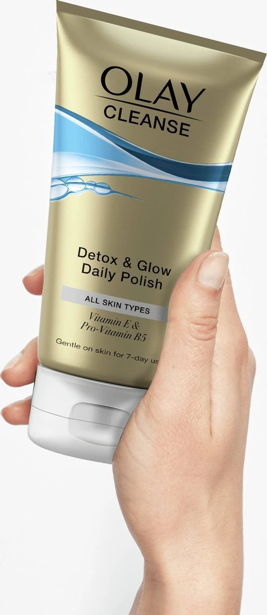 Olay Cleanse Detox & Glow - Dagelijkse Scrub - Met Vitamine E En Provitamine B5 - Mild Voor De Huid - Voor Dagelijks Gebruik - 150ml 7 Olay Cleanse Detox & Glow - Dagelijkse Scrub - Met Vitamine E En Provitamine B5 - Mild Voor De Huid - Voor Dagelijks Gebruik - 150ml - Afbeelding 5