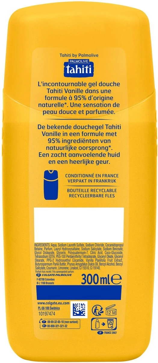 Tahiti Vanille Douchegel 4 X 300ml - Voordeelverpakking 8 Tahiti Vanille Douchegel 4 X 300ml - Voordeelverpakking - Afbeelding 6
