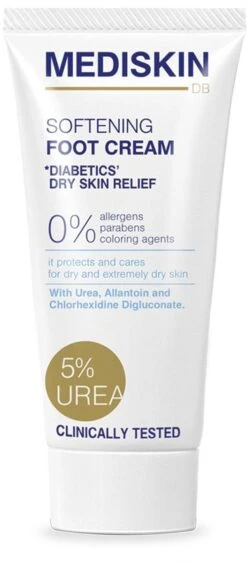Mediskin Softening Foot Cream - Voetencreme - Voor (Extreem) Droge Voeten - Vermindert Huidirritaties/Roodheid/Jeuk - Rijk Aan Ureum -Lichaamsverzorging Winkel 526x1200