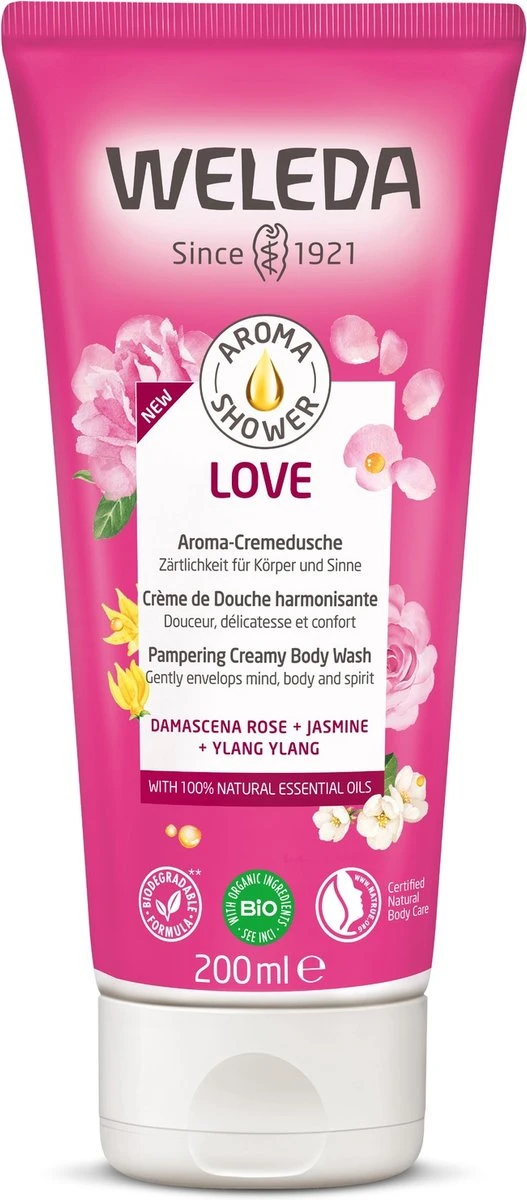 Weleda Aroma Shower Love Douchecrème 3 Weleda Aroma Shower Love Douchecrème