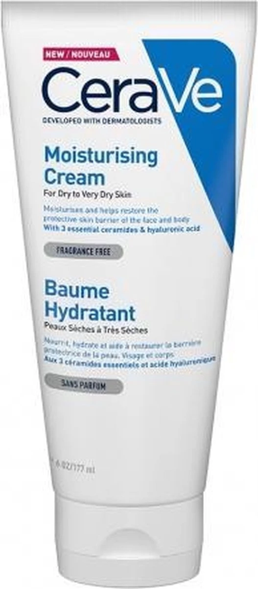 CeraVe - Moisturizing Cream - Bodycrème - Droge Tot Zeer Droge Huid - 177 Ml 3 CeraVe - Moisturizing Cream - Bodycrème - Droge Tot Zeer Droge Huid - 177 Ml