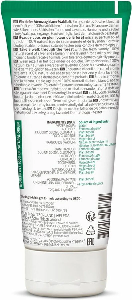 Weleda Aroma Shower Harmony Douchegel 7 Weleda Aroma Shower Harmony Douchegel - Afbeelding 5