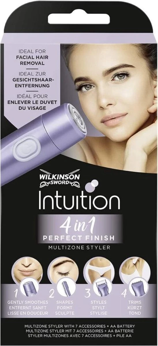 Wilkinson Intuition 4 In 1 Perfect Finish Multizone Styler Met 7 Accessoires En Batterij - 4-in-1 Trimmer Met Flexibile Scheeropzetstukken 3 Wilkinson Intuition 4 In 1 Perfect Finish Multizone Styler Met 7 Accessoires En Batterij - 4-in-1 Trimmer Met Flexibile Scheeropzetstukken