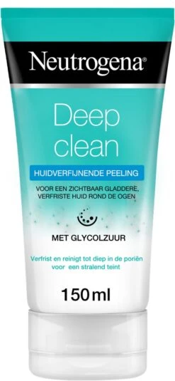 Neutrogena Deep Clean Huidverfijnende Peeling, Zachte Waspeeling Met Glycolzuur, Reinigingspeeling, Bescherming Tegen Schadelijke Stoffen Van Buitenaf, 1 X 150 Ml -Lichaamsverzorging Winkel 554x1200 3