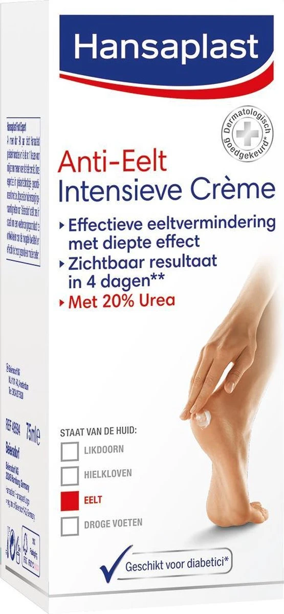 Hansaplast Anti-Eelt Intensieve Crème - Voetcrème - 75 Ml 5 Hansaplast Anti-Eelt Intensieve Crème - Voetcrème - 75 Ml - Afbeelding 3