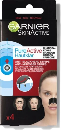 Garnier SkinActive Neus Strips Charcoal - 4 Stuks -Lichaamsverzorging Winkel 568x1200 1