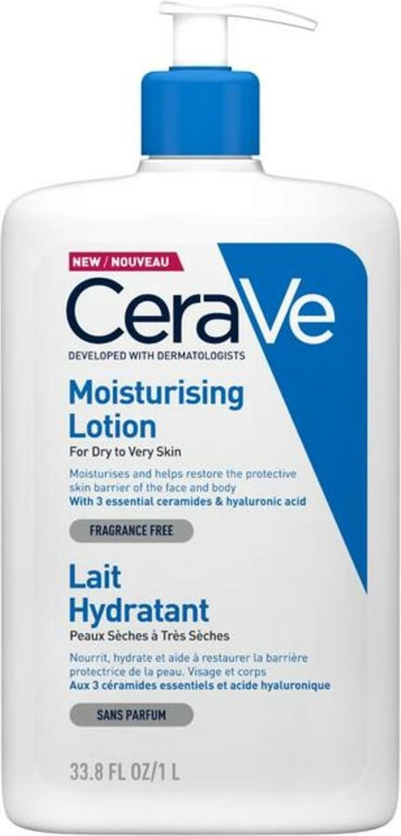 CeraVe - Moisturizing Lotion - Bodylotion - Droge Tot Zeer Droge Huid - 1000 Ml 3 CeraVe - Moisturizing Lotion - Bodylotion - Droge Tot Zeer Droge Huid - 1000 Ml