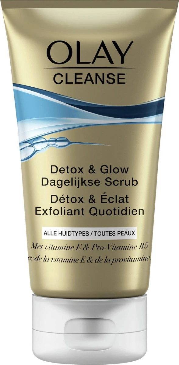 Olay Cleanse Detox & Glow - Dagelijkse Scrub - Met Vitamine E En Provitamine B5 - Mild Voor De Huid - Voor Dagelijks Gebruik - 150ml 3 Olay Cleanse Detox & Glow - Dagelijkse Scrub - Met Vitamine E En Provitamine B5 - Mild Voor De Huid - Voor Dagelijks Gebruik - 150ml
