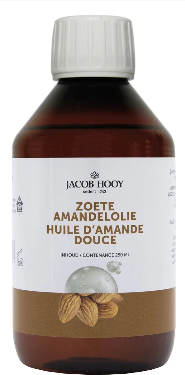 Jacob Hooy Olie- & Vloeistoffen Amandelolie Zoet - 250 Ml - Body Oil 4 Jacob Hooy Olie- & Vloeistoffen Amandelolie Zoet - 250 Ml - Body Oil - Afbeelding 2