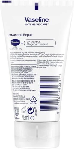 Vaseline® Vaseline Handcreme Advanced Repair - 6 X 75 Ml - Voordeelverpakking -Lichaamsverzorging Winkel 596x1200