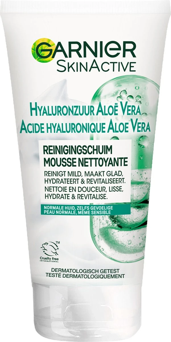 Garnier SkinActive Hyaluronzuur Aloë Vera Gezichtsreinigingsschuim 150 Ml 10 Garnier SkinActive Hyaluronzuur Aloë Vera Gezichtsreinigingsschuim 150 Ml - Afbeelding 8