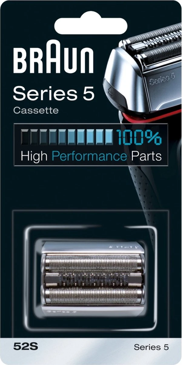 Braun Series 5 52S Cassette Zilver - Vervangend Scheerblad 3 Braun Series 5 52S Cassette Zilver - Vervangend Scheerblad