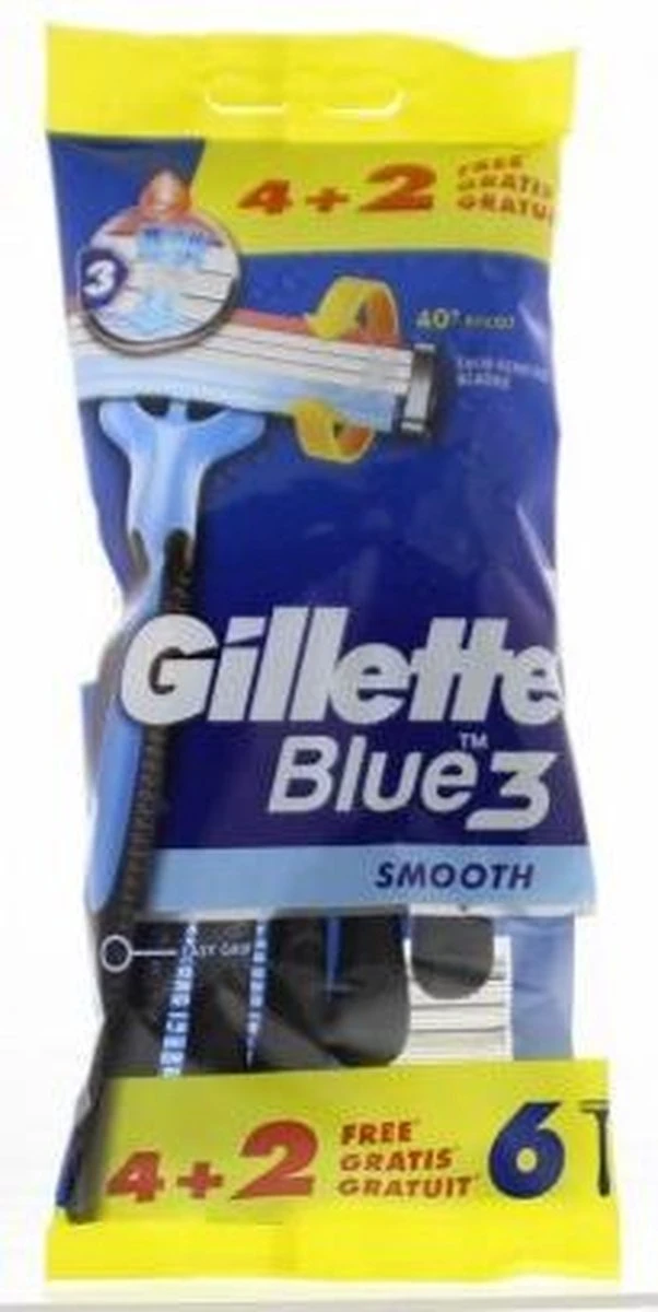 Gillette® Gillette Blue3 Smooth 4+2 Stuks 14 Gillette® Gillette Blue3 Smooth 4+2 Stuks - Afbeelding 12