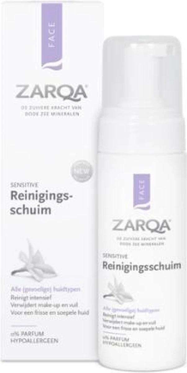 Zarqa Reinigingsschuim Sensitive 150 Ml 4 Zarqa Reinigingsschuim Sensitive 150 Ml - Afbeelding 2